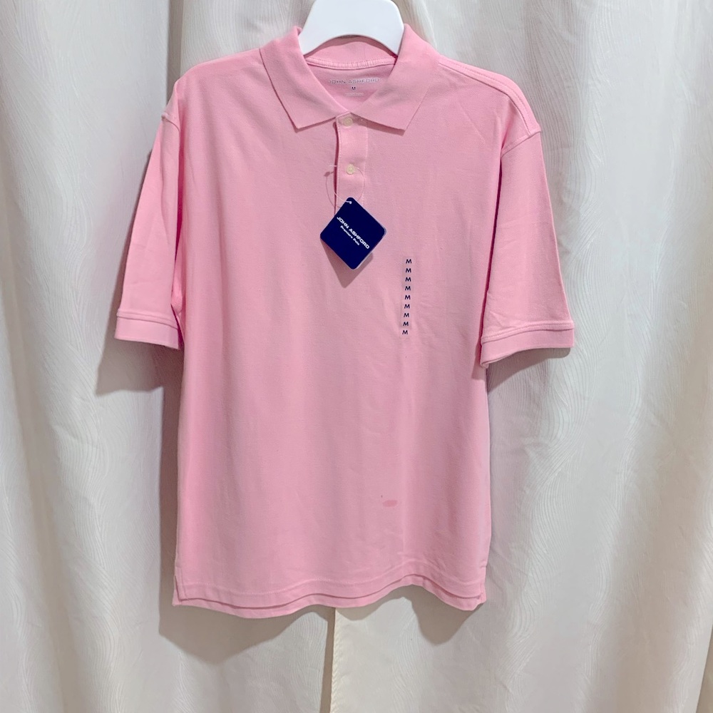 John Ashford Premiere Polo Shirts, Pink